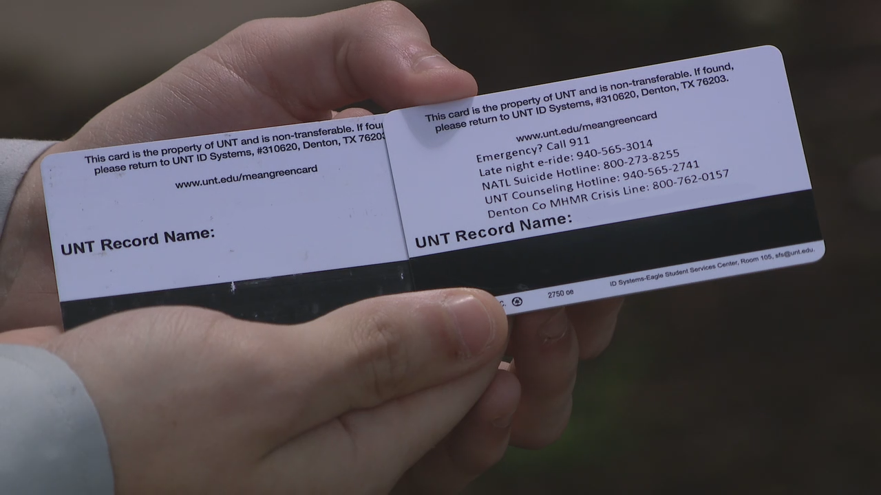 Unt Student Id Card